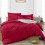Imperial Rooms (Red Duvet Covers) Plain Duvet Quilt Covers King Size 3PC Bedding Sets 1