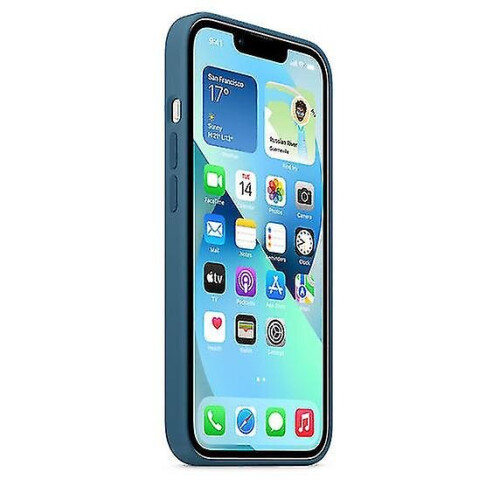 (Blue Jay) Silicone Case With Magsafe For Iphone 13 Phone Case 2