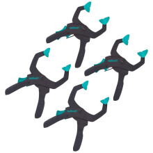 wolfcraft Ratchet Clamp Set Versatile for Hobby and Trade Use, 4 Pcs