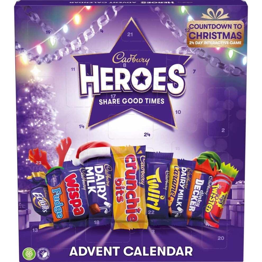 Cadbury Heroes Advent Calendar Christmas Advent Calendar 230g