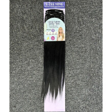 (1 Jet Black) E-Zee Straight 9 Clip In Hair Extensions 20Inch