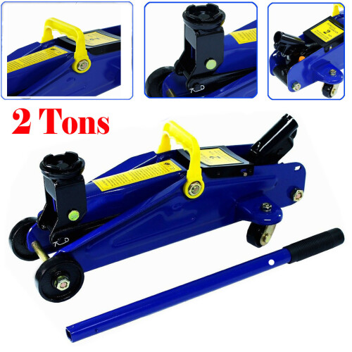 2Ton (4000lb) Hydraulic Floor Jack Heavy Duty Steel Contruction Stabilizer Leveling Repair Tool Rust-Resistant for Car Truck Vehicles