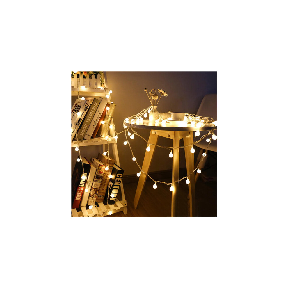 19.68FT 40LED Ball String Lights Indoor/Outdoor Decorative Light Battery Powered Starry Fairy String Lights