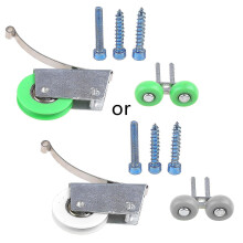 (Single concave wheel) Wardrobe Sliding Door Wheels Rollers Heavy Duty Mute Window Furniture Hardware