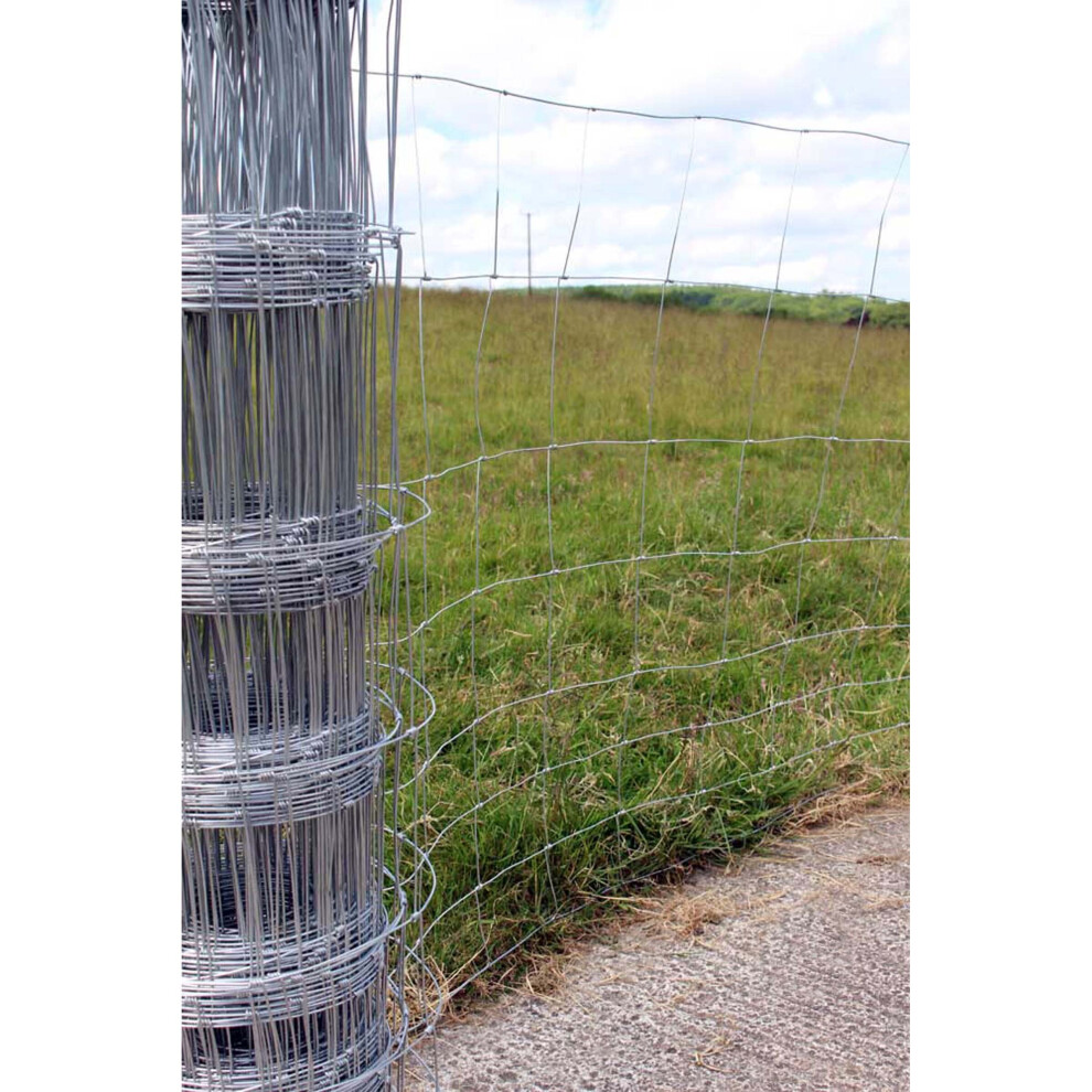 Actiaspet Stock Fencing L8/80/15 Livestock Fence 50M Long 80Cm High Galvanised