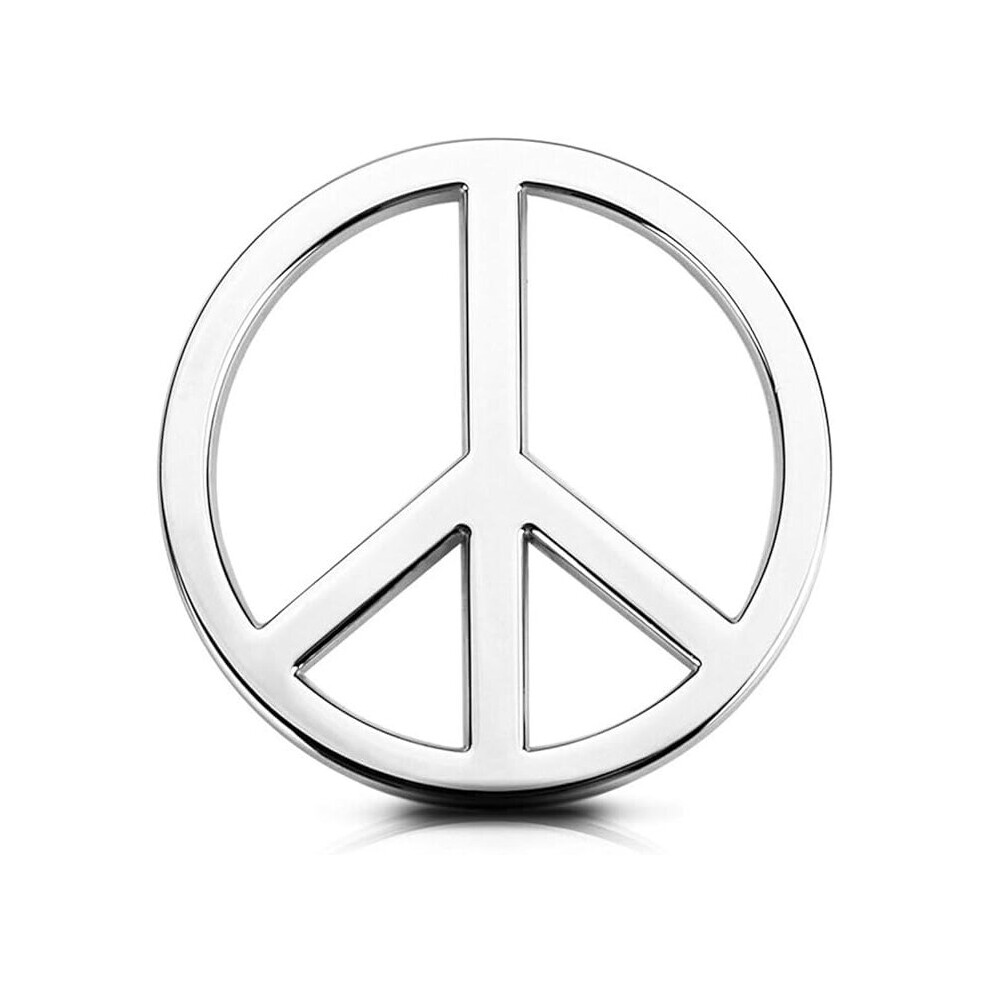 Metal No War For Car Sticker Peace Sign Modified Round Body With Free Labeling Three-Dimensional Car Tail Mark Anti-Nuclear Movement 7651891984554