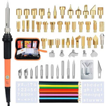 71PCS Wood Burning Kit Woodburning Tools with Adjustable Temperature Soldering Pyrography Wood Burning Pen, Wood Burner Tool