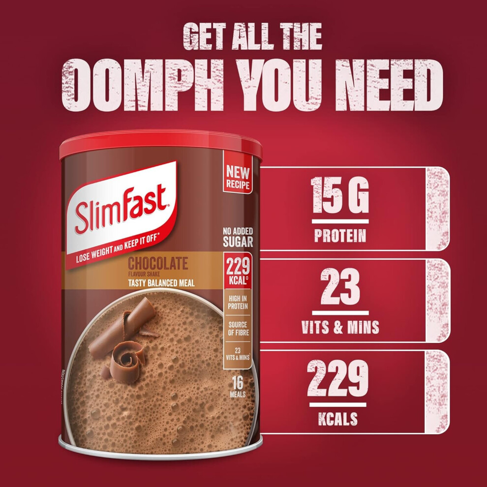 SlimFast Balance Meal Shake For Diet Chocolate Flavor 16 ServIng 600 g