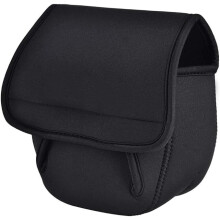 Spinning Reel Cover with Fastener Tape Durable Portable Reel Bag, Waterproof Fishing Reel Cover, Fishing Accessory for Spinning Fish Wheel(Large)