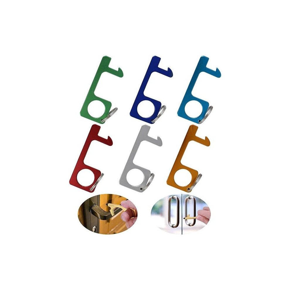 Ifsecond Yueser 18Pcs Portable Contactless Door Opener Hygienic Door Handle Key Tool For Outdoor Public Door Handle Button Lift Machine Atm