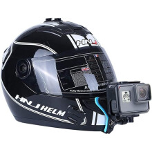 Helmet Chin Strap Mount Bicycle Motorcycle Helmet Chin Strap Mount Compatible with GoPro Hero 4+Black/Session, AKASO/Campark/YI Action Camera for VLOG