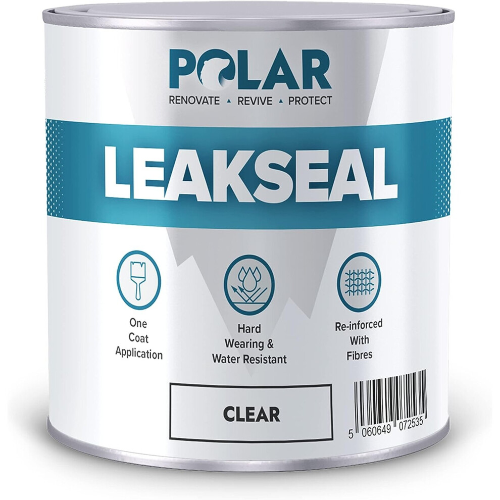 Brand: Polar Specialist Coatings Polar Premium Leak Seal Clear Paint - 1 Litre Waterproof Roof Sealant