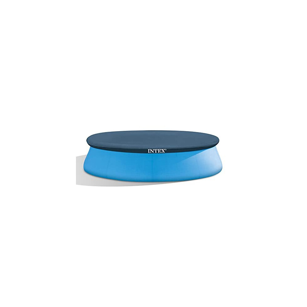 Intex 10 foot (3.05 m) Easy Set Swimming Pool Cover #28021. Round cover measures 2.8 m, (9.4 ft) suitable for Intex pools  3.05 m (10' foot).