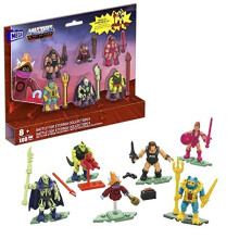 MEGA Masters of the Universe Toy Building Set, MOTU Battle for Eternia Collection II with 110 Pieces, 6 Micro Action Figures and Accessories, HHD15