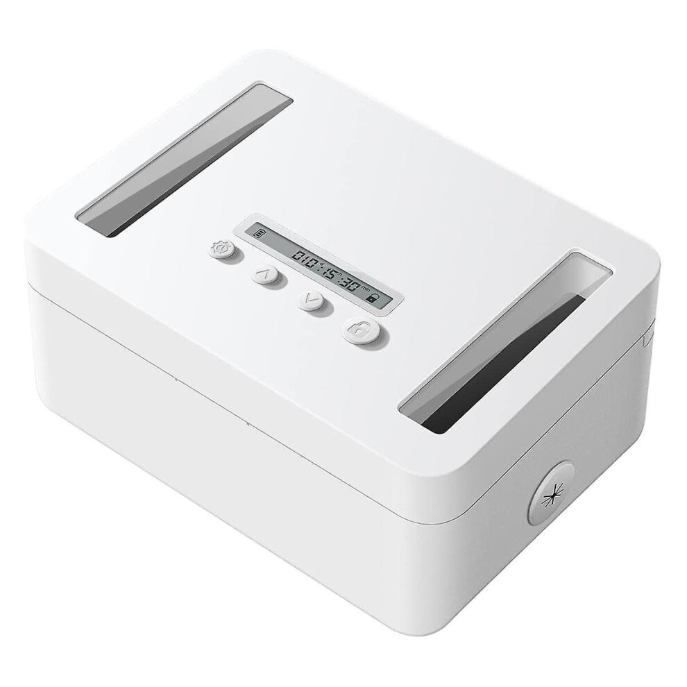 Metal Timed Lock Box,time Lock Box With Child Lock And Led Display,self-control Timer Locker For Phs, Snacks, Alcohol