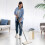 Flachboden Mop und Eimer Set für Hände Home Floor Selbstreinigung 8