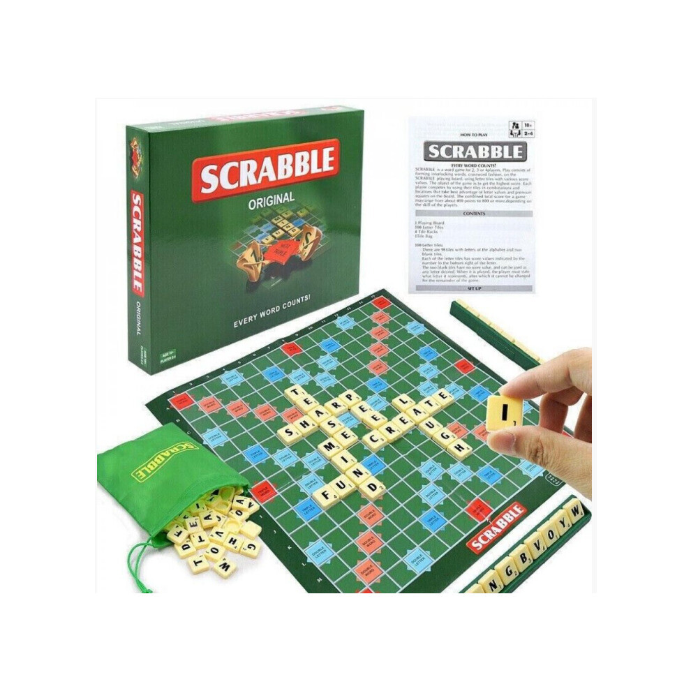 Original Scrabble Board Game Family Kids Adults Educational Toys Puzzle Game