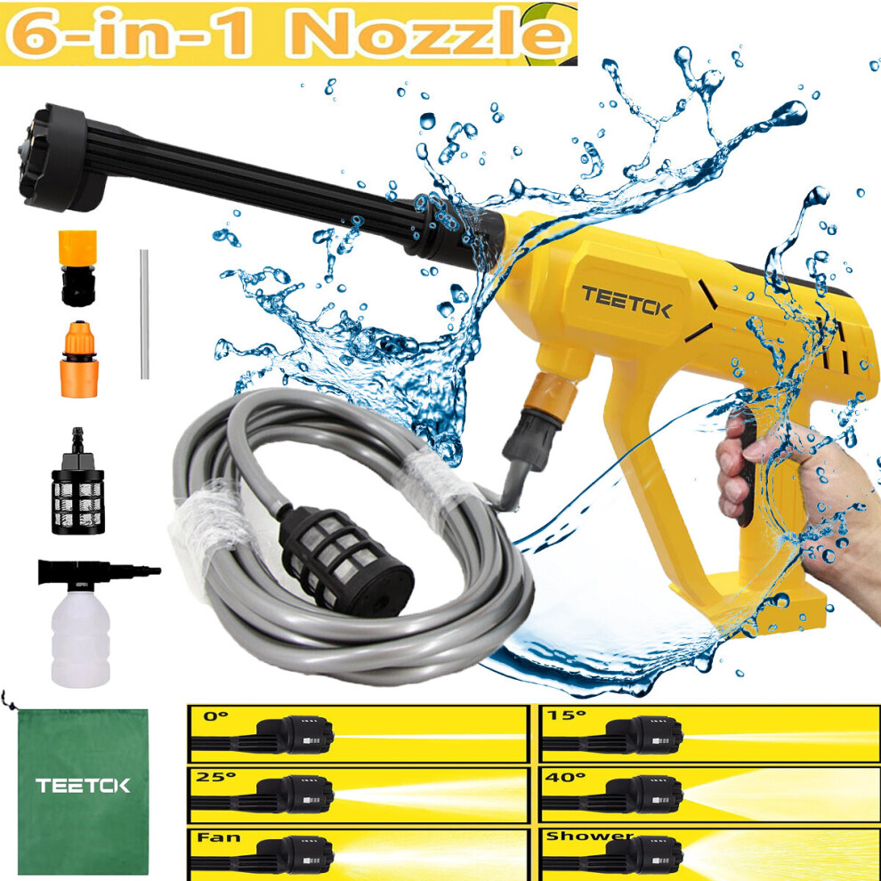 Cordless Pressure Washer SprayGun Lance Naked-DeWALT BatteryCompatible