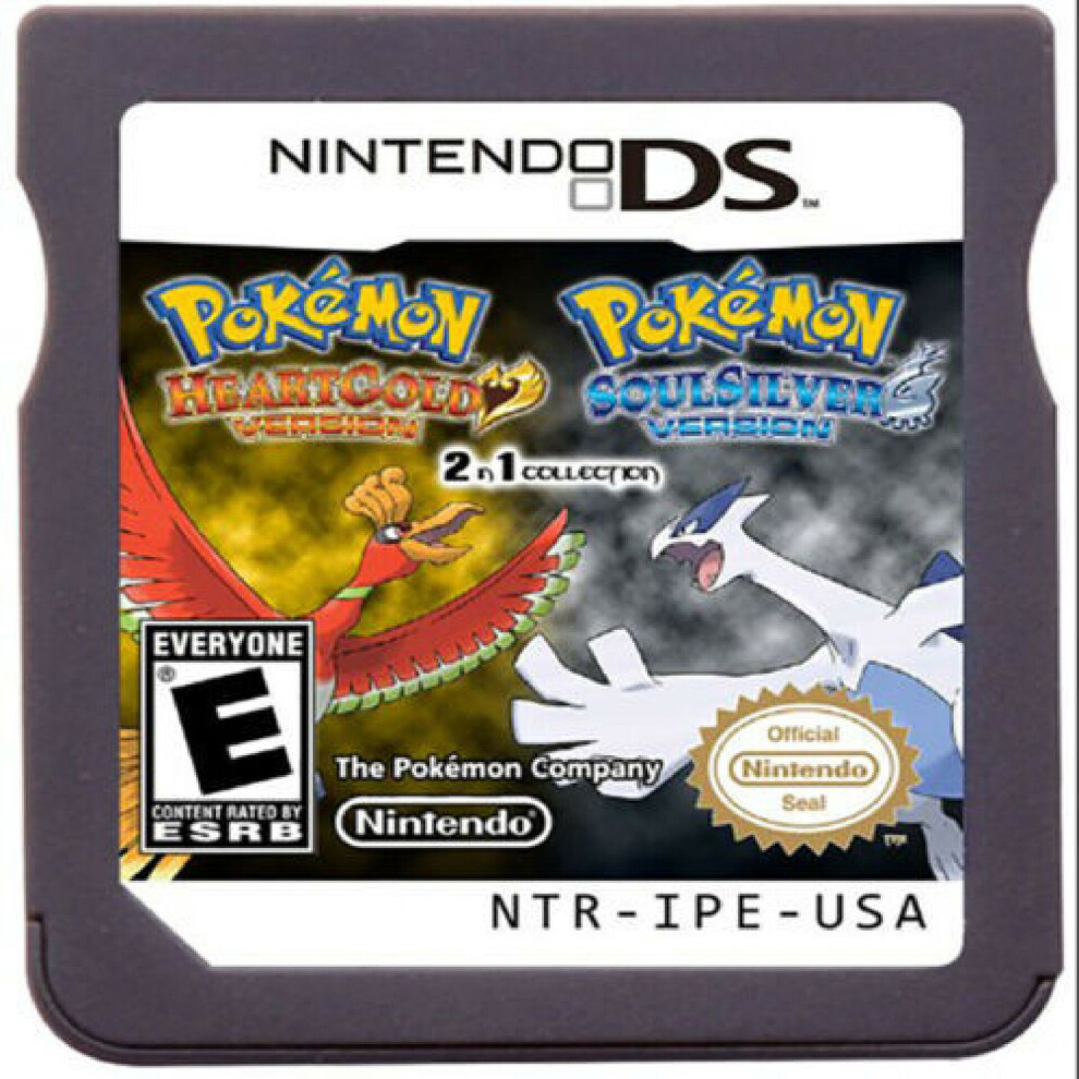 (HeartGold+SoulSilver) Pokemon Black White 1 2 Platinum Diamond Pearl HeartGold SoulSilver