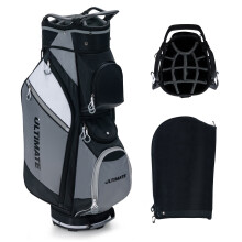 Golf Stand Carry Bag w/14-Way Full Length Dividers Pockets & Rain Hood