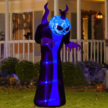 10FT Large Inflatable Halloween Ghost Blow Up with Lighted Outdoor Decoration
