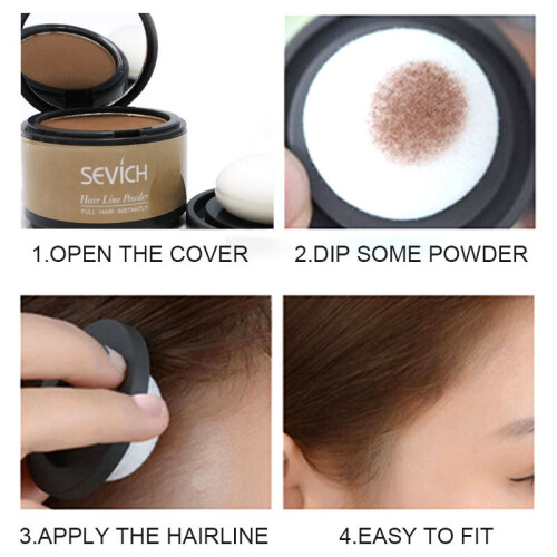 (Medium Brown) Sevich Hair Shadow Powder Root Concealer Powder 1