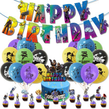 Gamer Fortnite Theme Party Decoration Set Kids Birthday Supplies