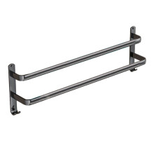 (700cm Wide, Two) Black Towel Rack Holder Towel Hanger Bathroom Wall