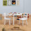 Kindertisch und 2 Stühle mit Aufbewahrung Kinderzimmermöbel 3