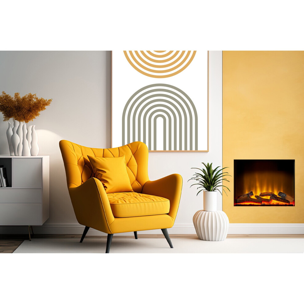 Acantha Aspire 50 SQ Fully Inset Media Wall Electric Fire