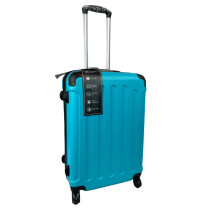 (Lake Blue, Medium) Hampton & Stewart Spinner wheel HardShell Suitcase