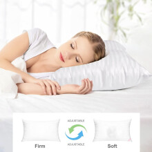 (Stripe Pillow x4) Luxury Firm Pillows Soft Bed Neck Pillow 4-Pack