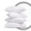 (Plain White Pillowcase x4) Luxury Firm Pillows Soft Bed Neck Pillow 4-Pack 1