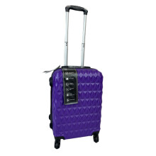 (Purple, Small) Hampton & Stewart Diamond Design HardShel Suitcase