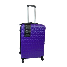 (Purple, Medium) Hampton & Stewart Diamond Design HardShel Suitcase