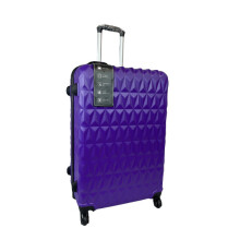 (Purple, Large) Hampton & Stewart Diamond Design HardShel Suitcase