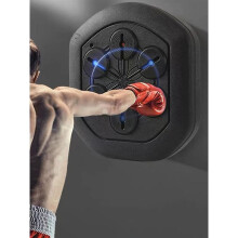 (Black) New Boxing Training Music Electronic Boxing Wall Target Smart Wall Mounted Combat