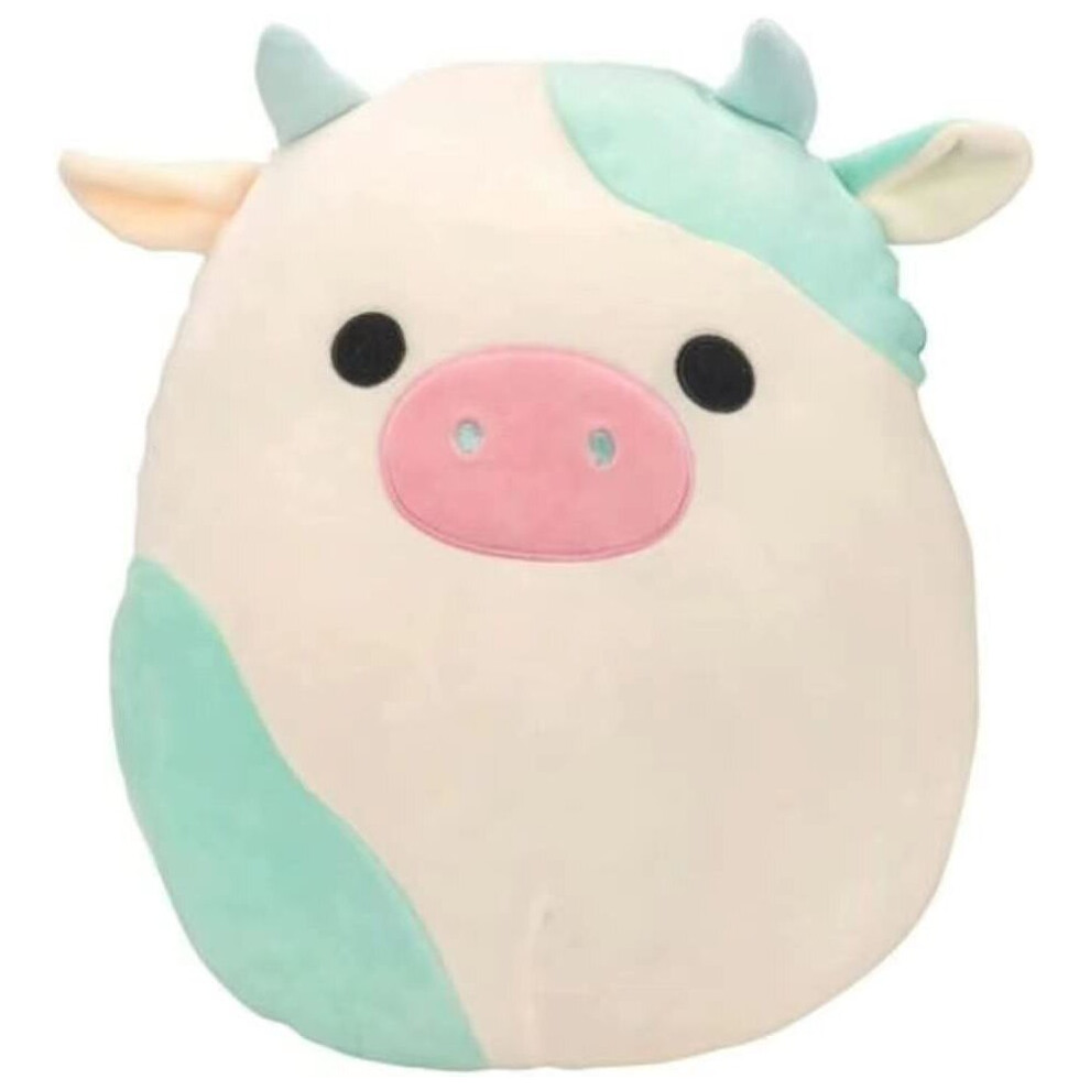 Bonxaif (Green And White Cows) 2024 New Stuffed Toy Cow Plush Doll Animal Pillow Birthday Gift Home Decor