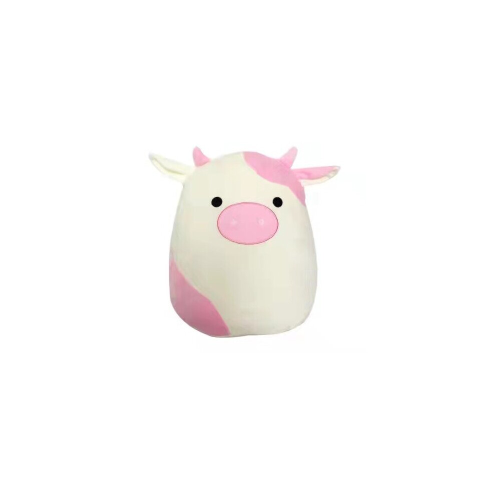 (Pink and white cows) Squishmallows Stuffed Toy Cow Plush Doll Animal Pillow Birthday Gift Home Decor