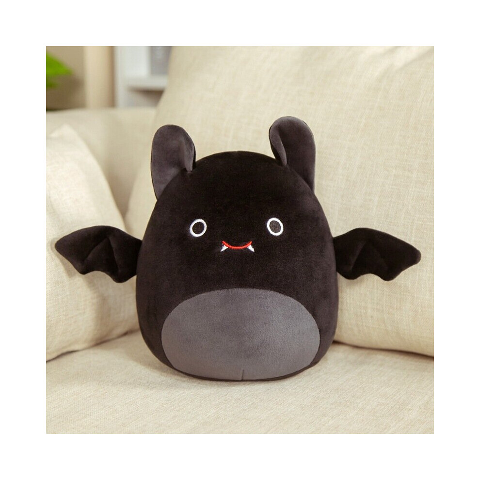 (Black Bat) Squishmallows Stuffed Toy Cow Plush Doll Animal Pillow Birthday Gift Home Decor