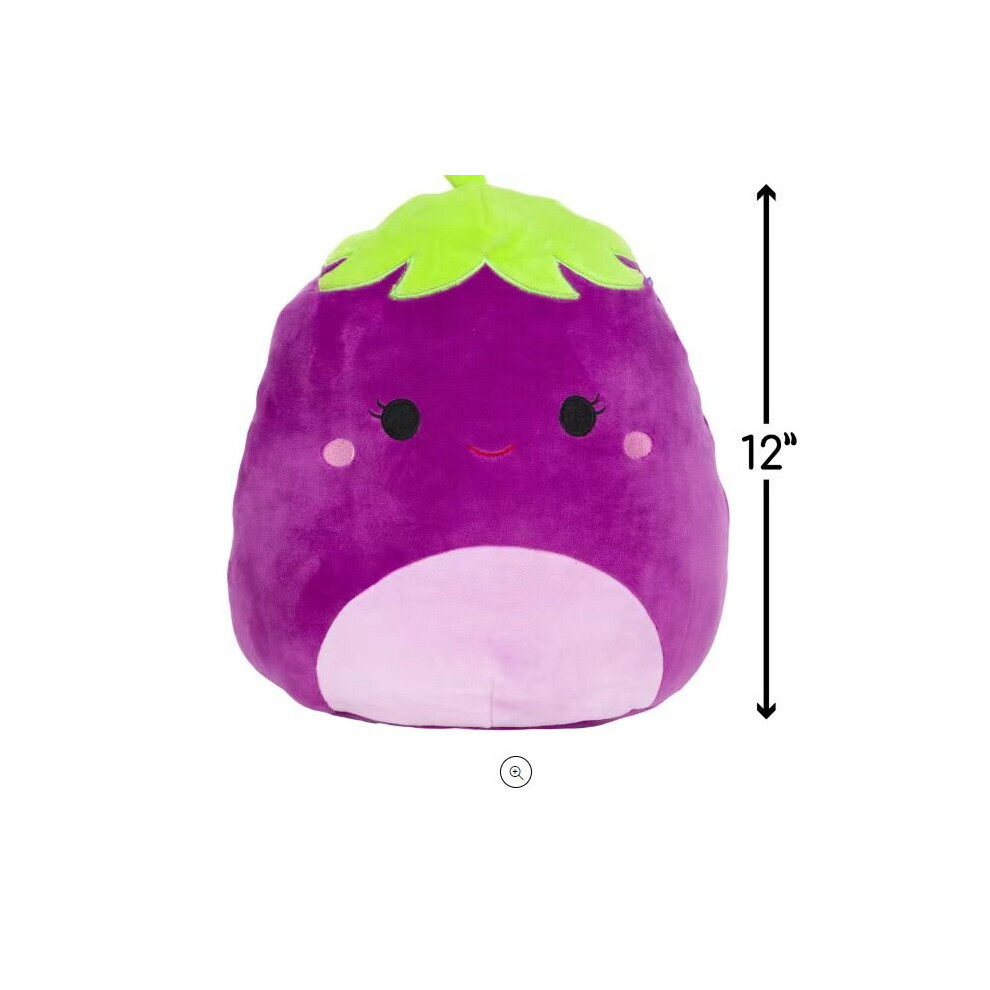 Bonxaif (Eggplant) 2024 New Stuffed Toy Cow Plush Doll Animal Pillow Birthday Gift Home Decor