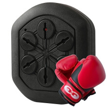 (Red) New Boxing Training Music Electronic Boxing Wall Target Smart Wall Mounted Combat