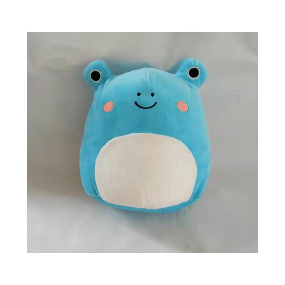 (Blue Frog) Squishmallows Stuffed Toy Cow Plush Doll Animal Pillow Birthday Gift Home Decor