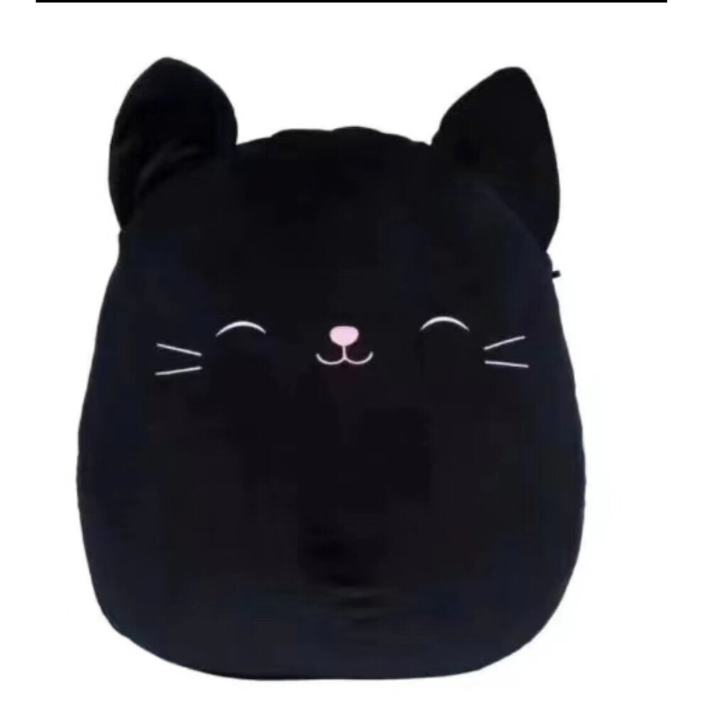 (black cat) Squishmallows Stuffed Toy Cow Plush Doll Animal Pillow Birthday Gift Home Decor