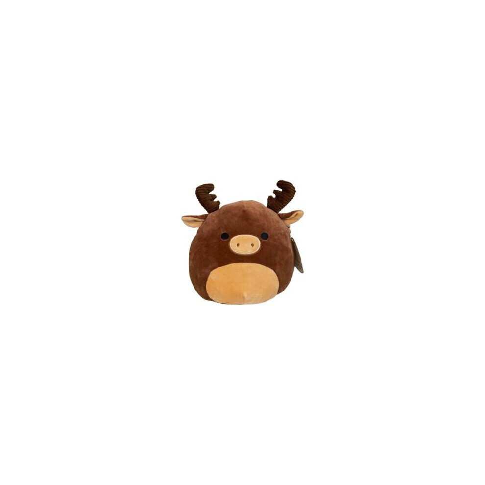 Bonxaif (Brown Elk) 2024 New Stuffed Toy Cow Plush Doll Animal Pillow Birthday Gift Home Decor