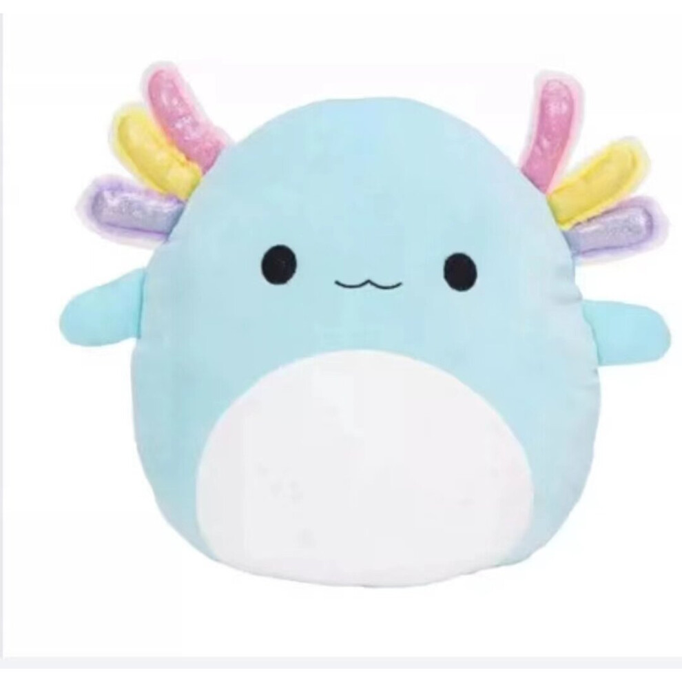 (Colorful salamander) Squishmallows Stuffed Toy Cow Plush Doll Animal Pillow Birthday Gift Home Decor