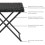 Evre (Black) EVRE Capri Folding Rattan Table Outdoor Portable 2