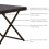 Evre (Brown) EVRE Capri Folding Rattan Table Outdoor Portable 1
