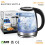 1.8L Electric Kettle Glass 360 Blue LED Illuminated Portable Jug 1500W 2