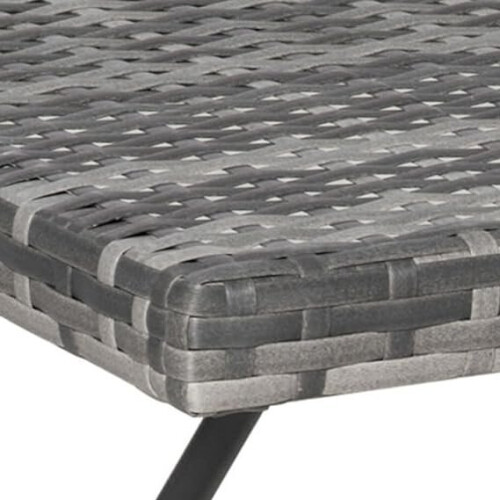 Evre (Gray) EVRE Capri Folding Rattan Table Outdoor Portable 2